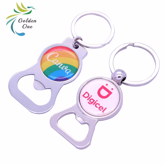 Hot Sale Personalized Logo Stainless Steel Metal Beer Bottle Opener Key Ring