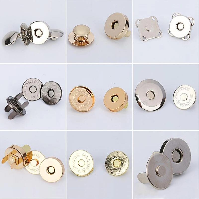 Different Type Metal Bag Lock Magnetic Button O/D Ring Bag Accessories