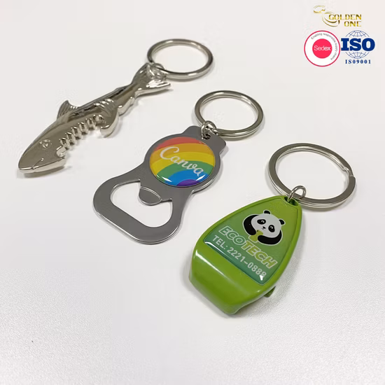 Hot Sale Personalized Logo Stainless Steel Metal Beer Bottle Opener Key Ring