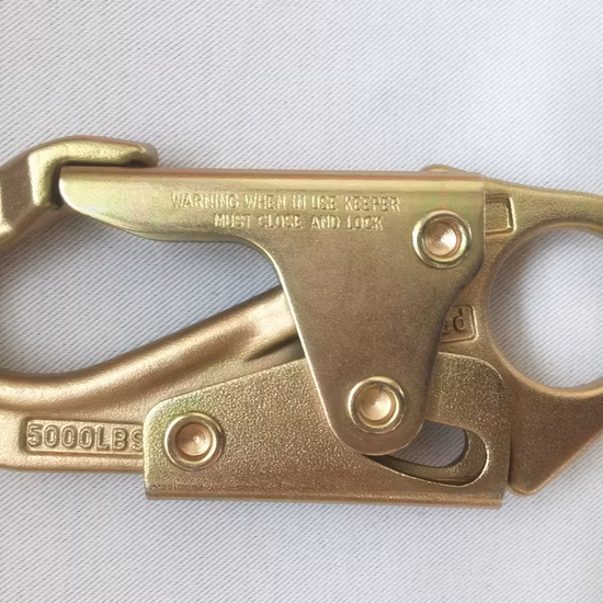 Absturzsicherung, geschmiedeter Sicherheits-Karabinerhaken zum Klettern