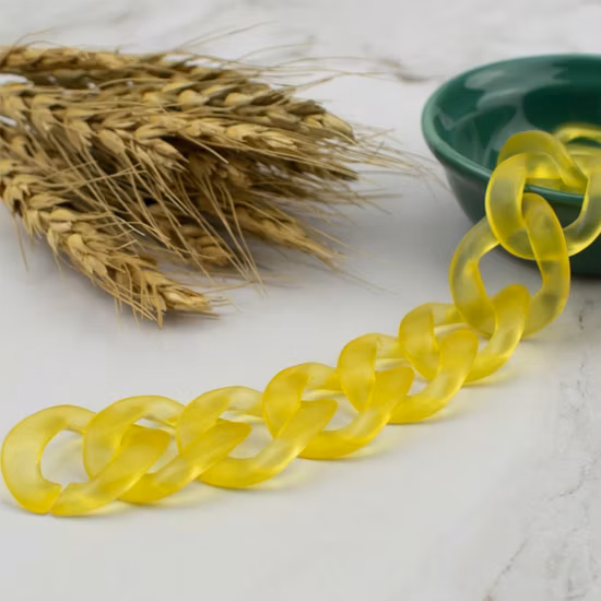 DIY Acryl transparente Kette Link Tasche Griff Zubehör klare klobige Leopard Halskette Regenbogen mehrfarbig kleine Maskierung Kette