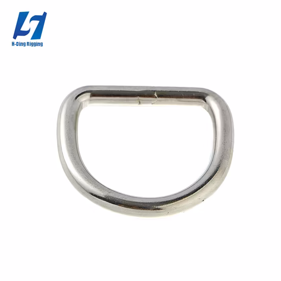 Modischer hochwertiger Metallhaken mit geschweißtem Edelstahl-D-Ring